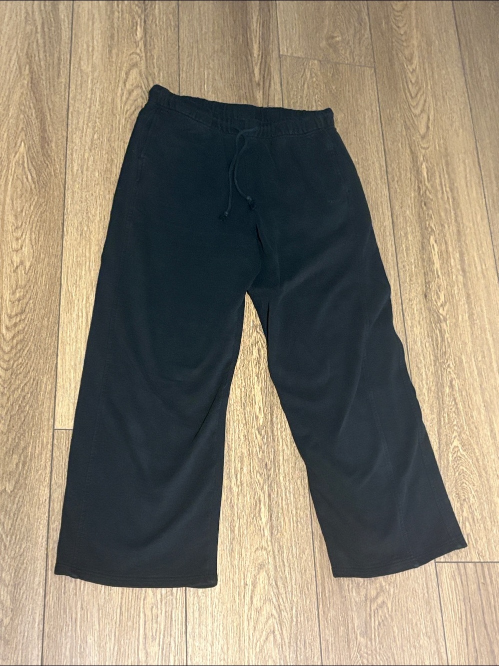 Womens Black wide leg sweats